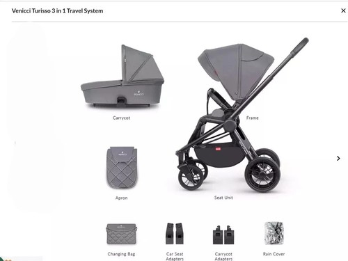Venicci turisso travel system - system,